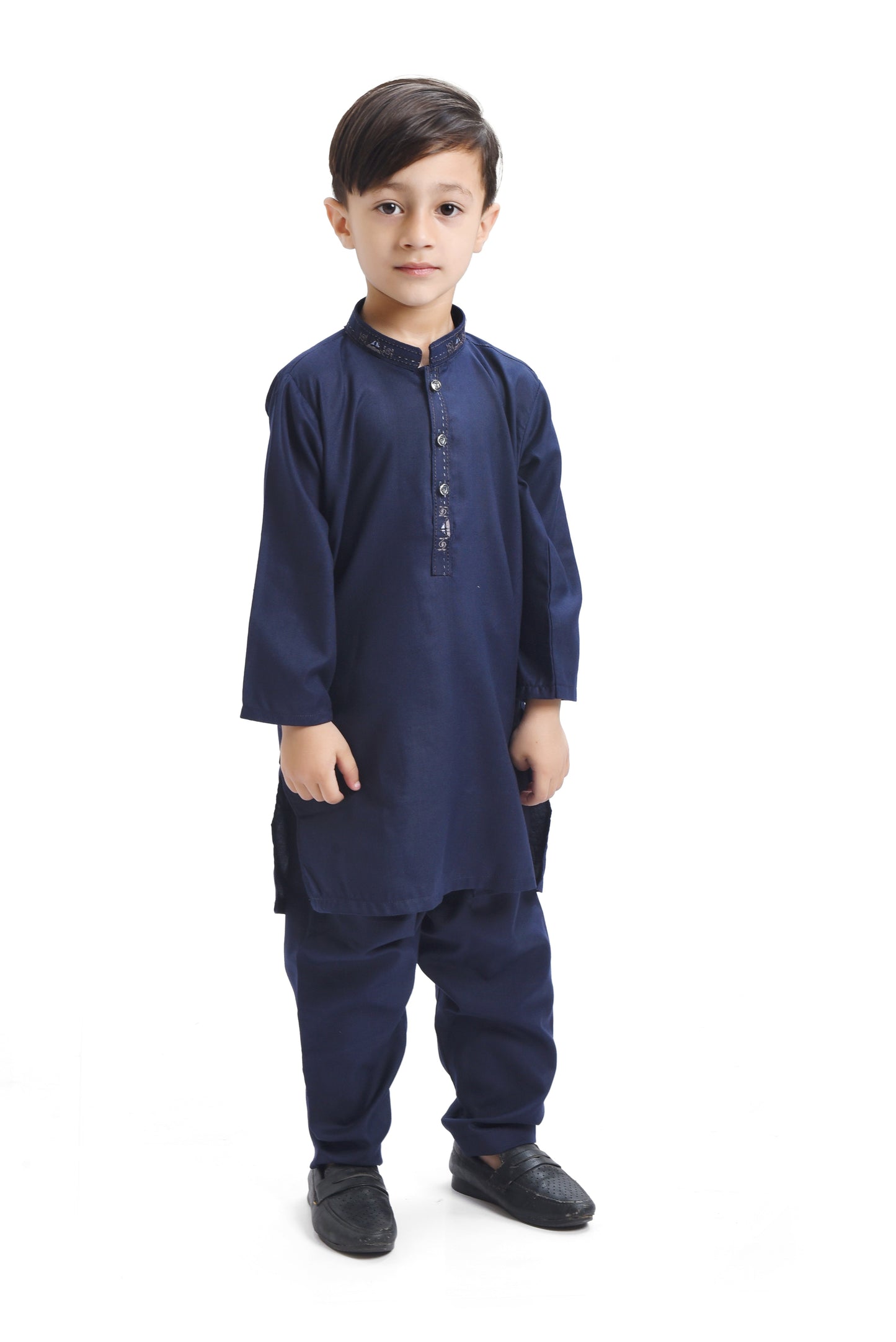 Navy Blue Embroided Shalwar Qameez (31)