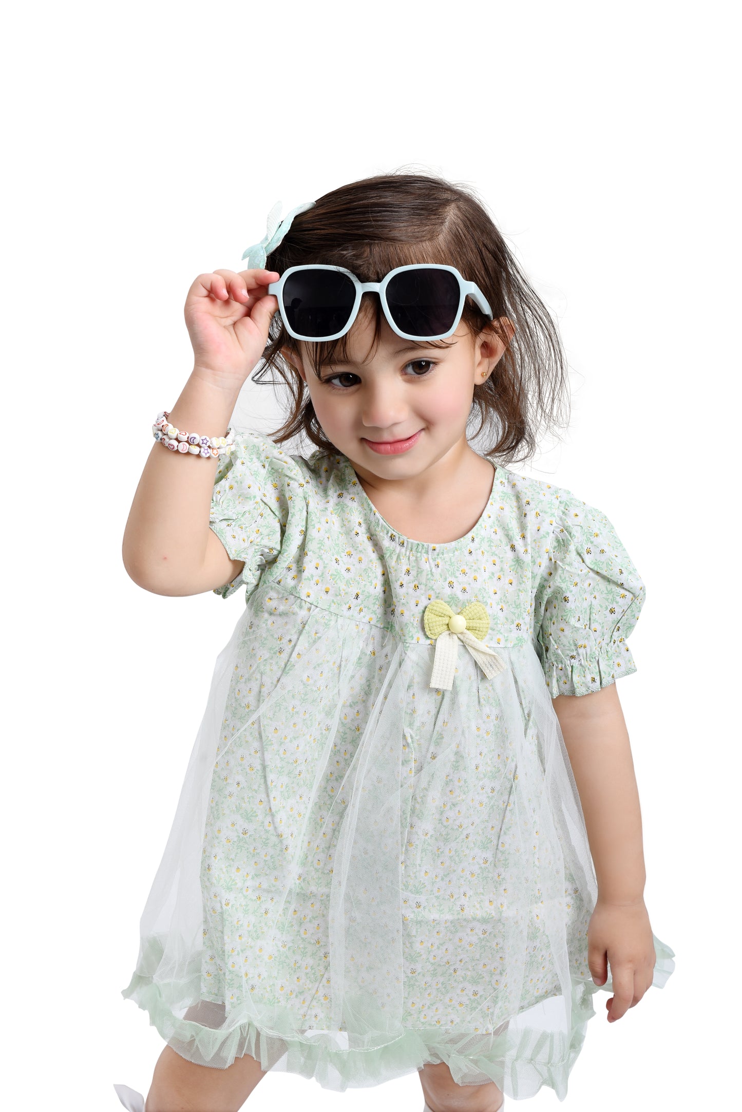 Light Green Net Frock