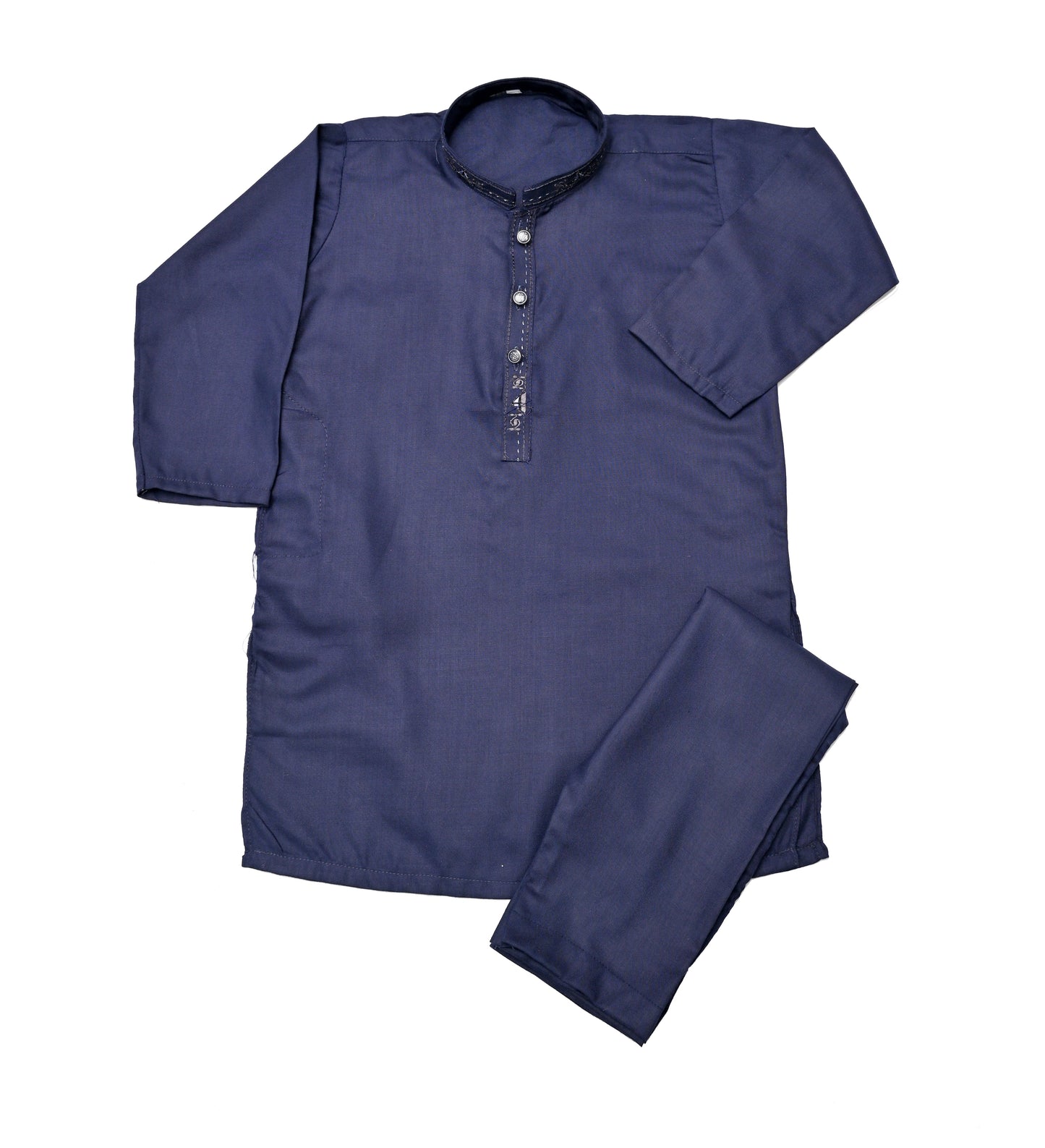 Navy Blue Embroided Shalwar Qameez (31)