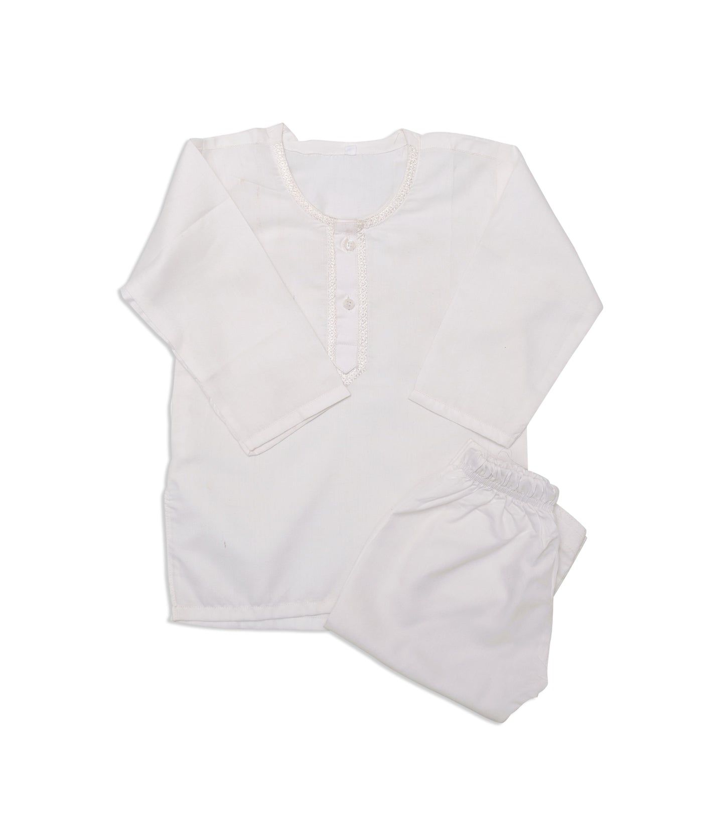 White Baby Boy Embroided Kurta Shalwar