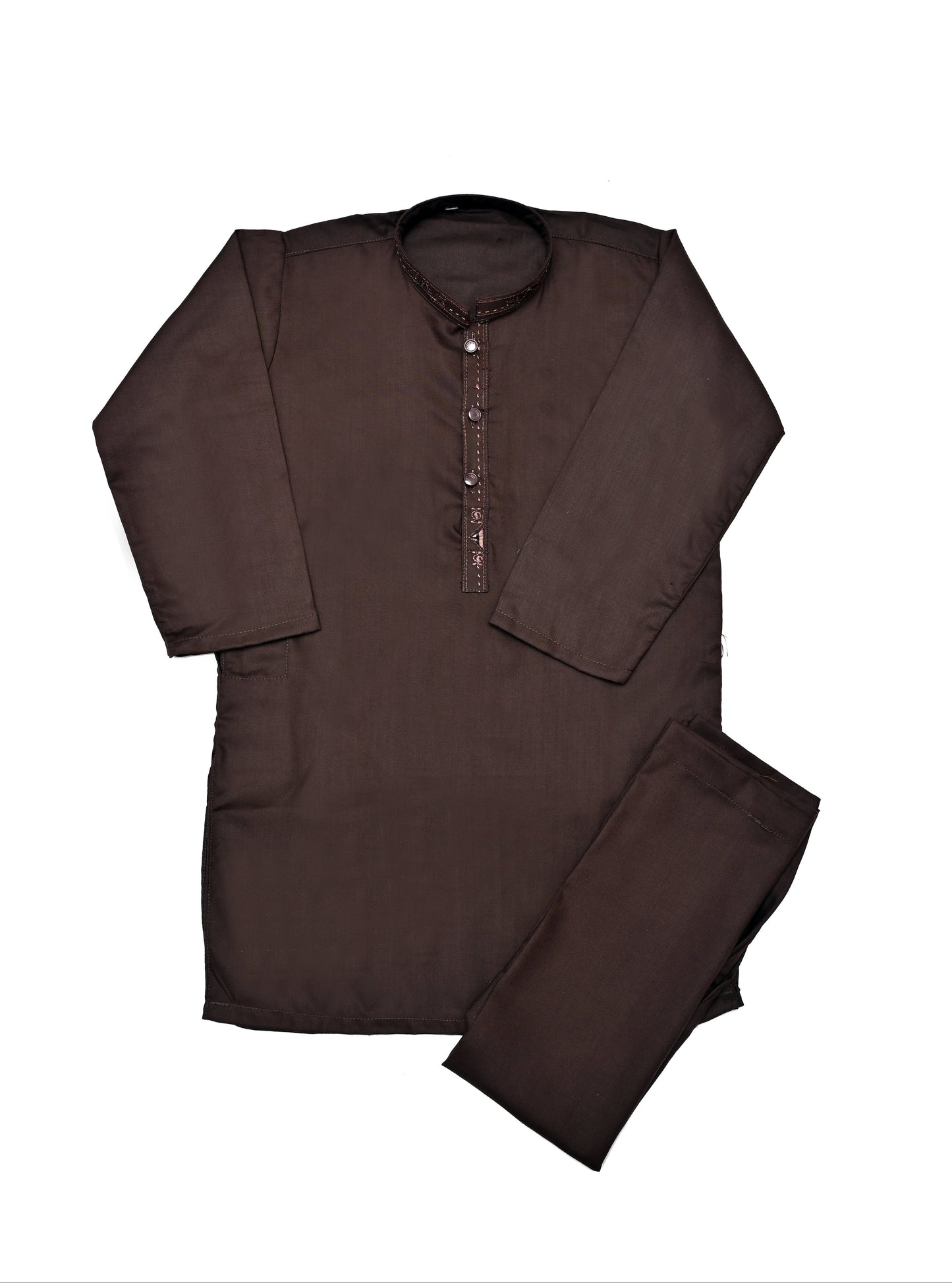 Brown Embroided Shalwar Qameez (31)