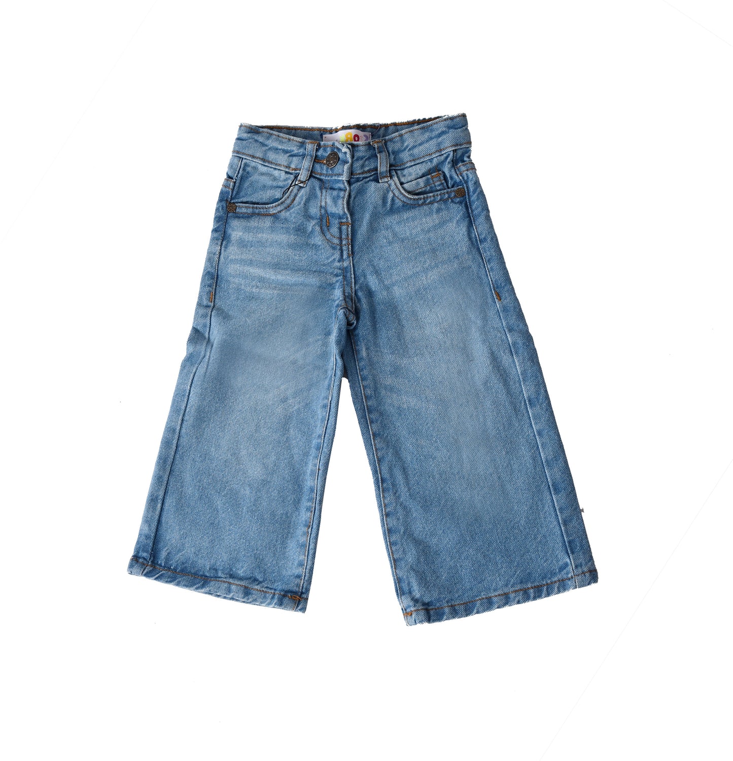 Light Blue Girls Baggy Jeans