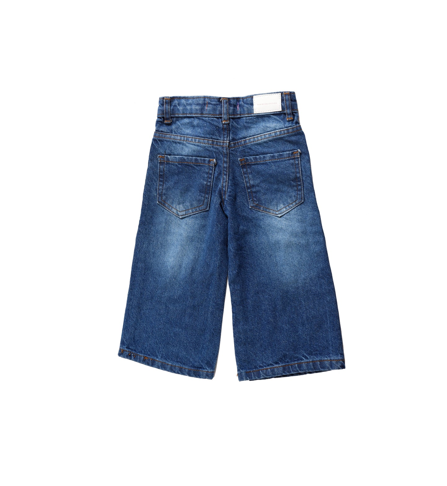 Navy Blue Girls Baggy Jeans