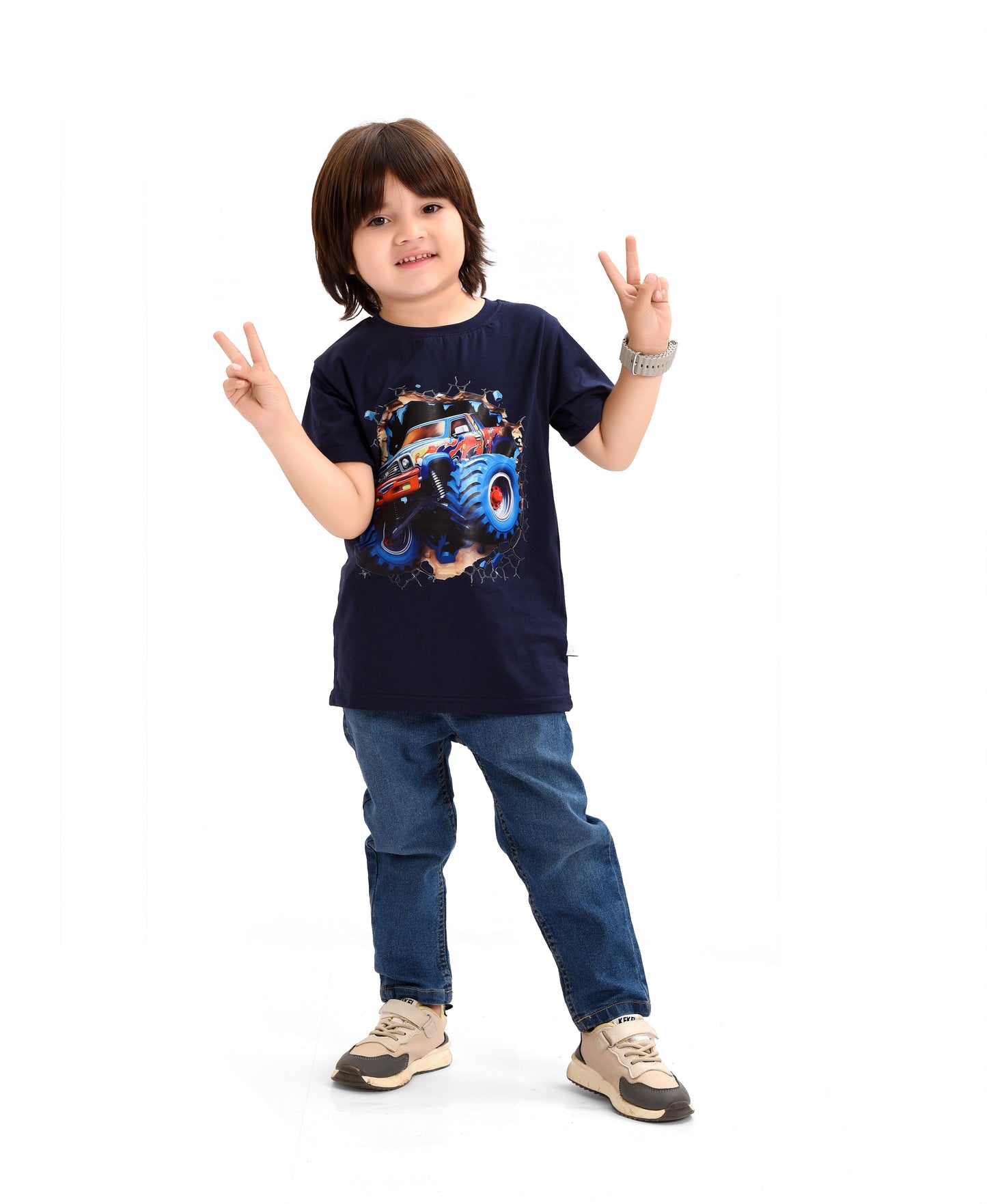 Navy Blue 4x4 Jeep T-shirt