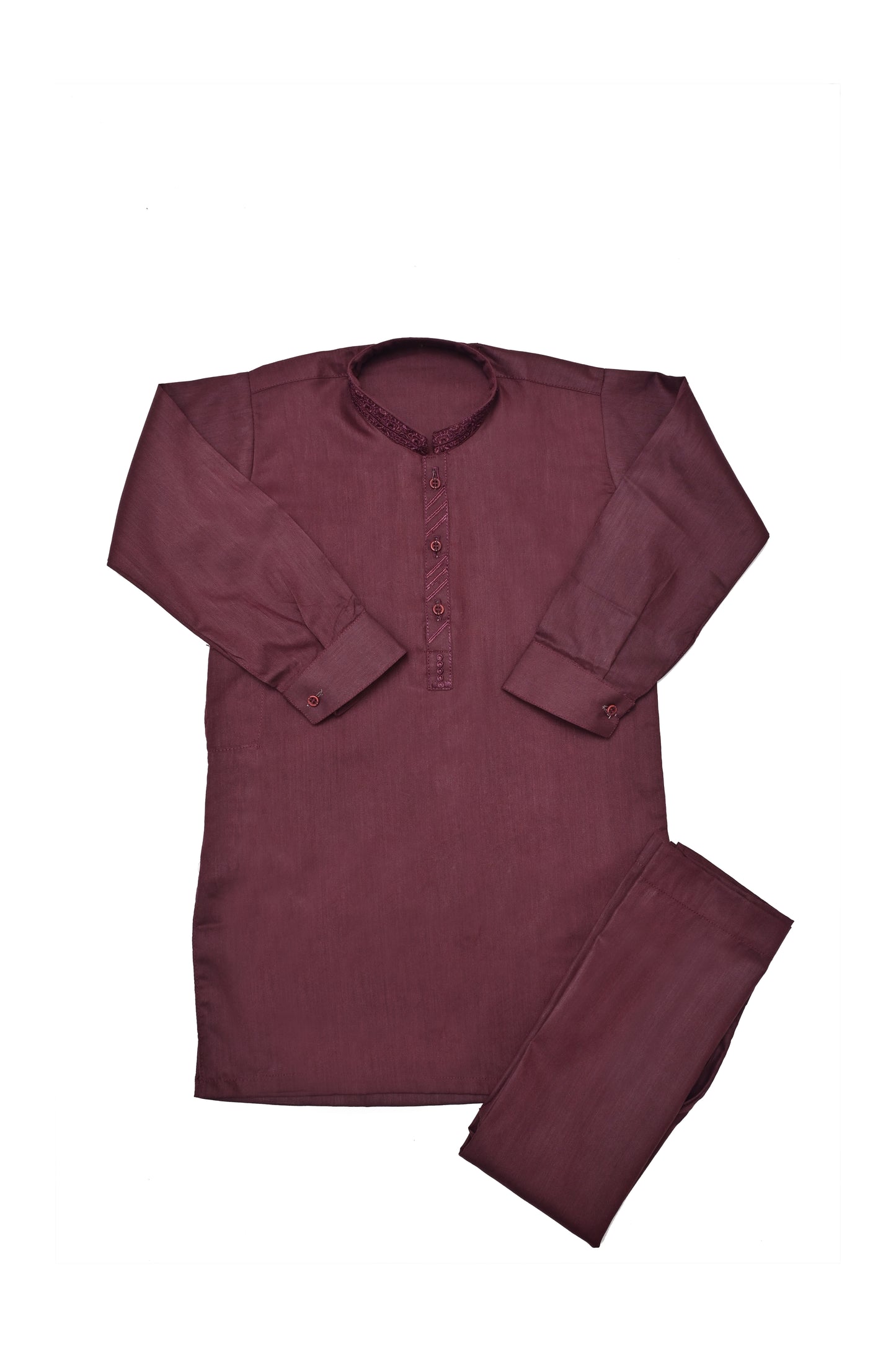 Maroon Embroided Shalwar Qameez (21)