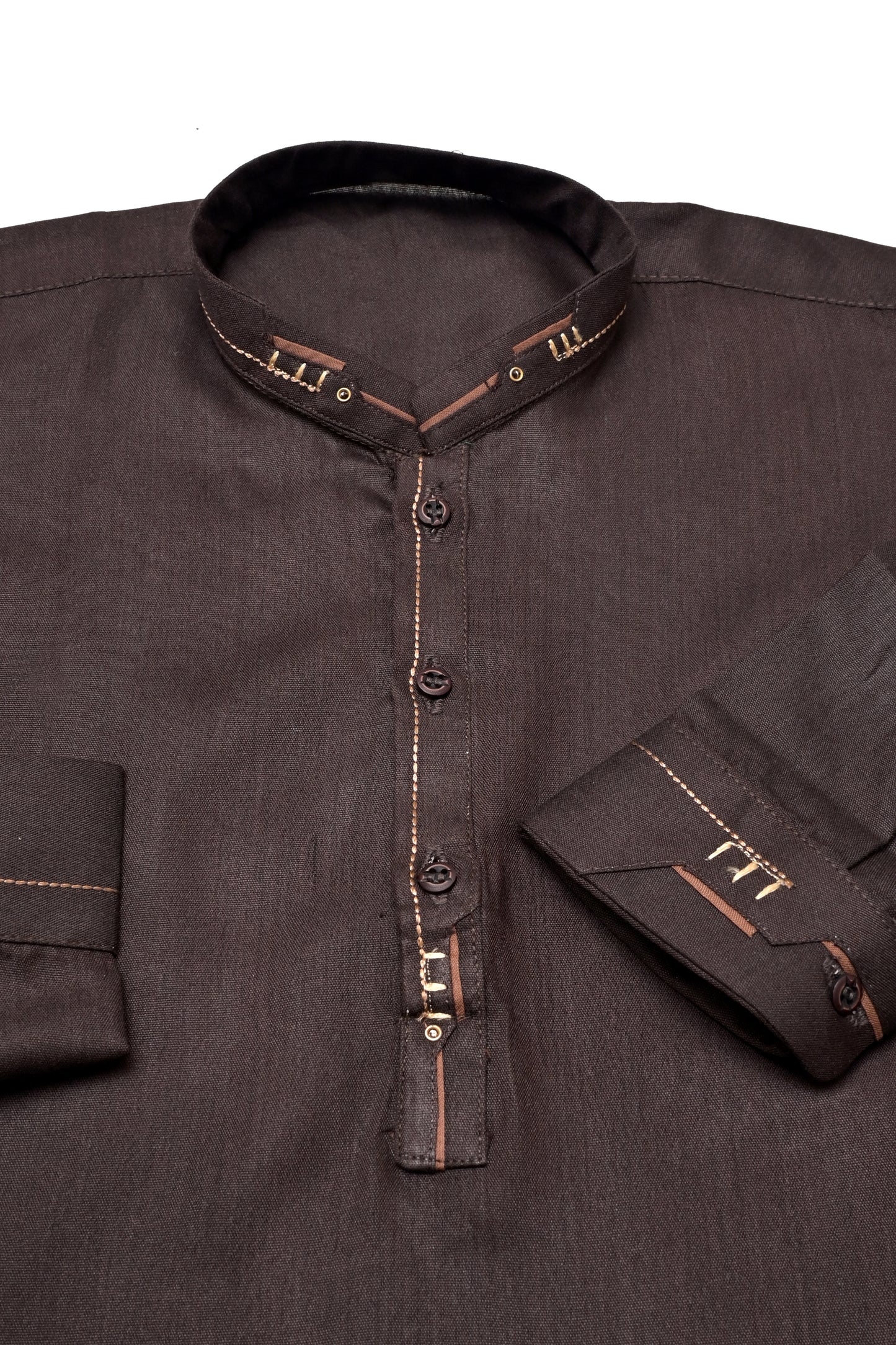 Dark Brown Embroided Shalwar Qameez (28)