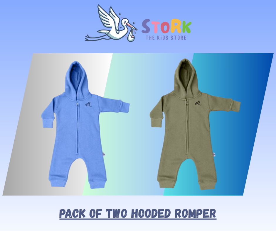 Rompers Pack of Two Blue and Green