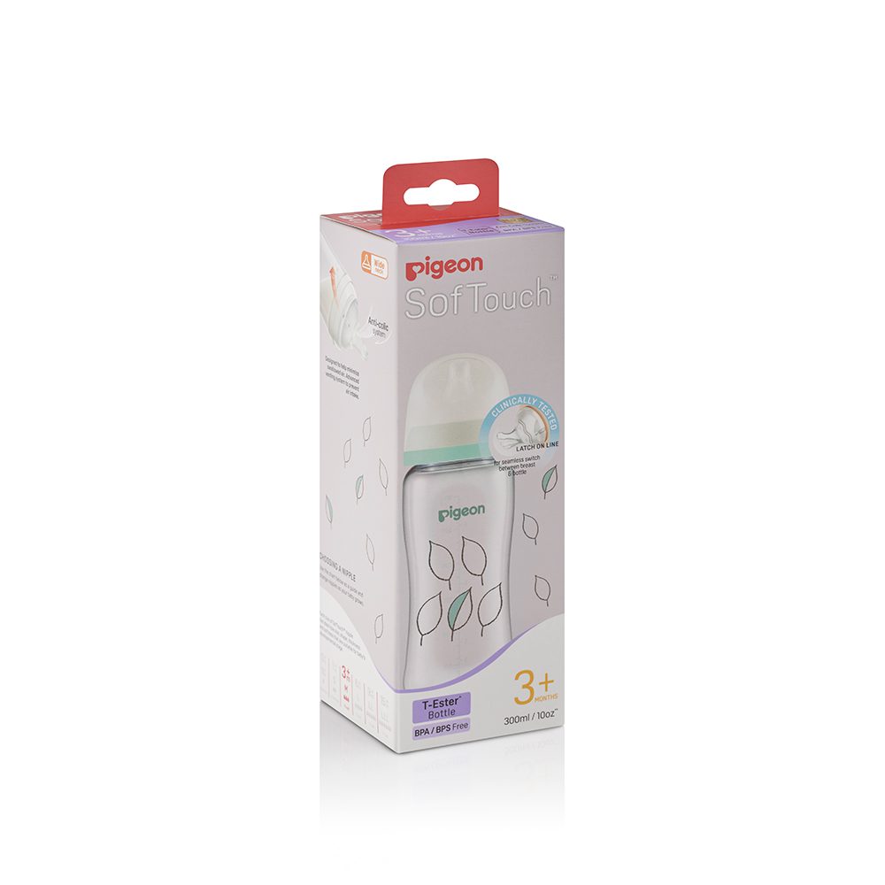 Softouch Wide Neck Feeder T-Ester 300ml Leaf