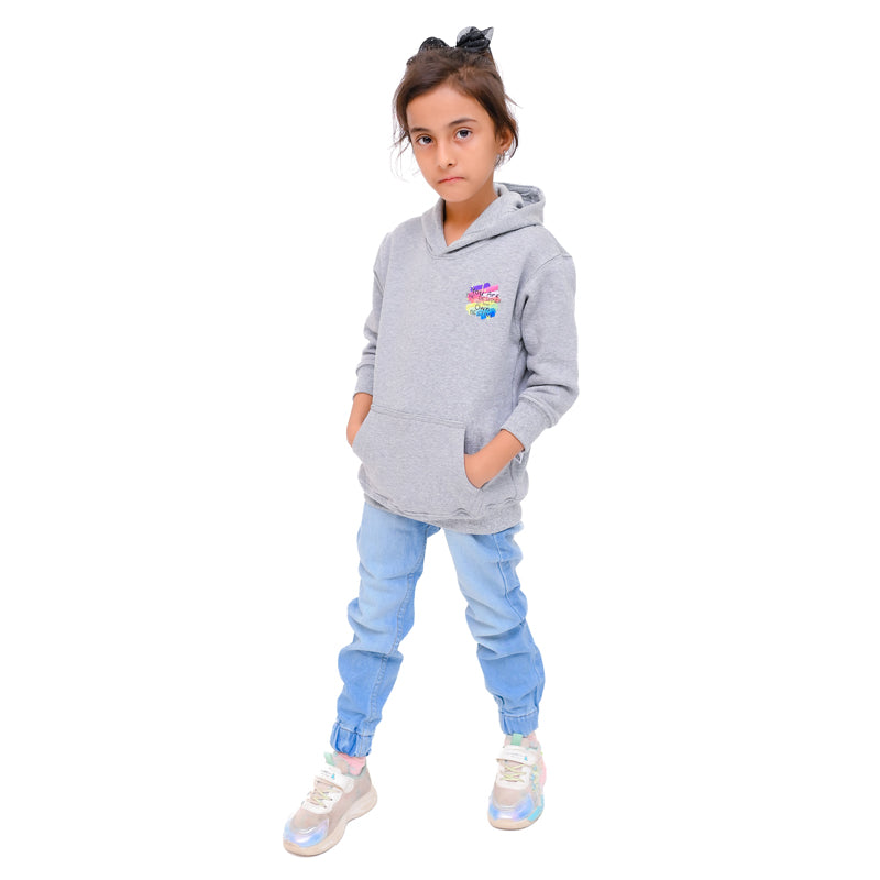 Baby Boy and Girl Winter Hazel Gray Hoodie – Warm Cotton Hoodie for Kids