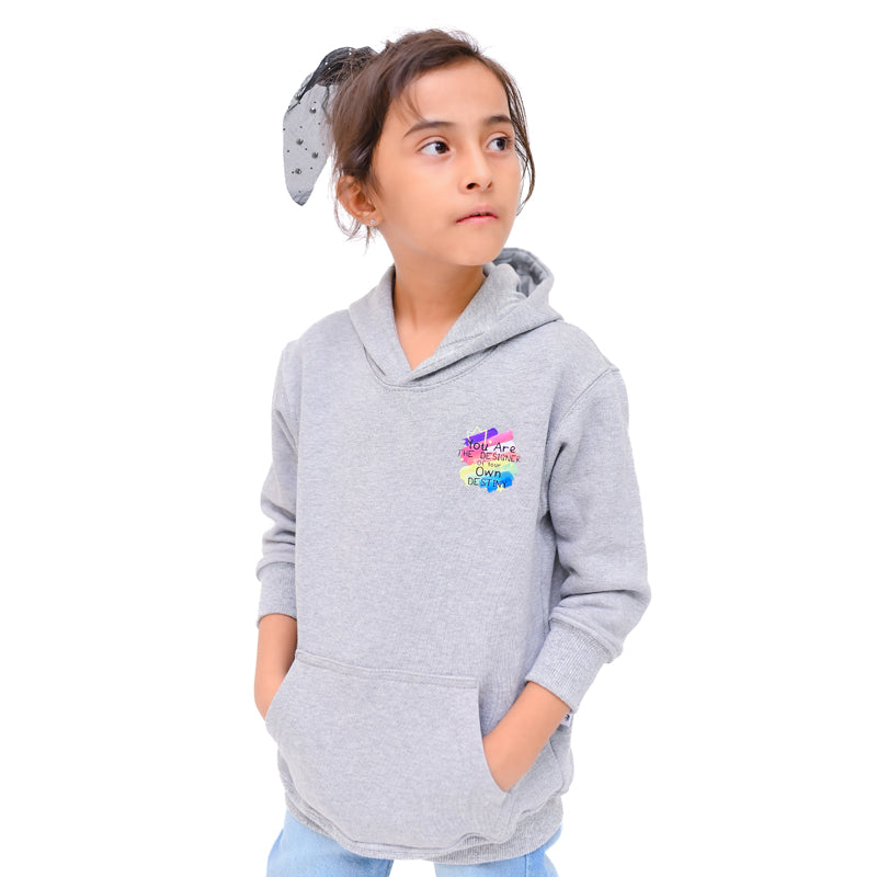 Baby Boy and Girl Winter Hazel Gray Hoodie – Warm Cotton Hoodie for Kids