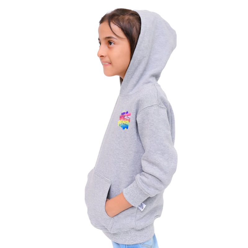 Hazel Grey Kids Fleece Hoodie