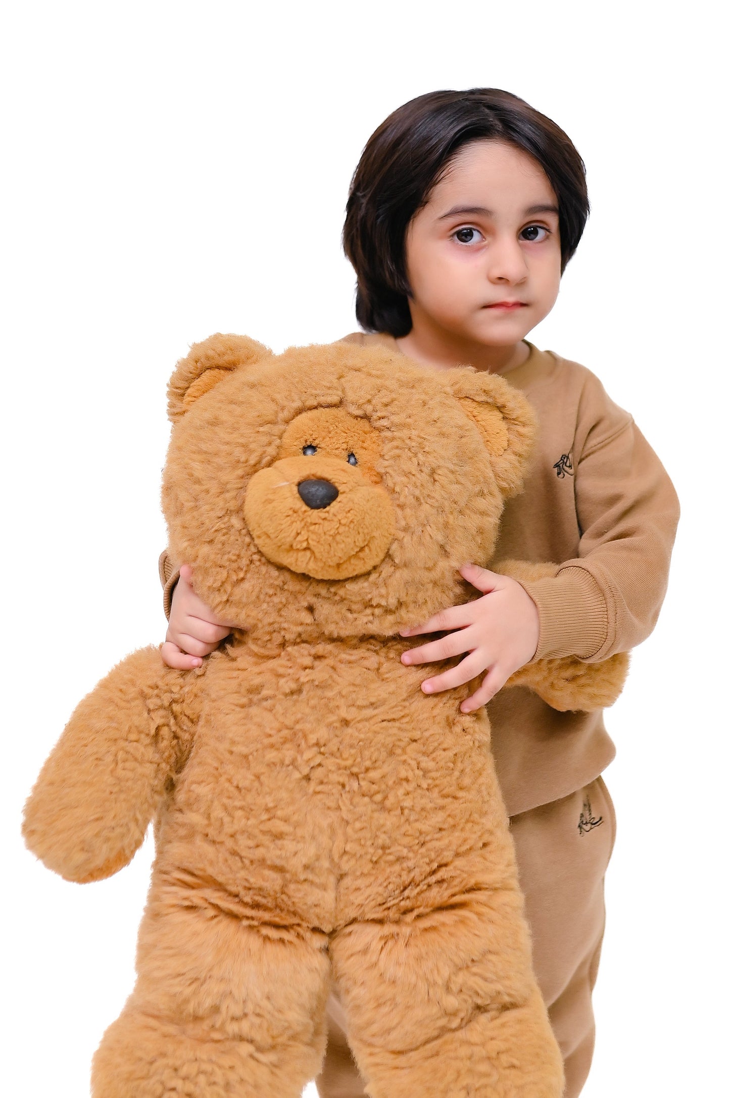 Teddy Brown Sweat Shirt Set