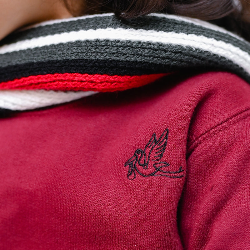 Maroon Sweat Shirt Set