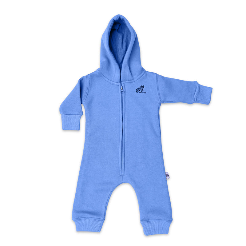 Baby Blue Hooded Romper