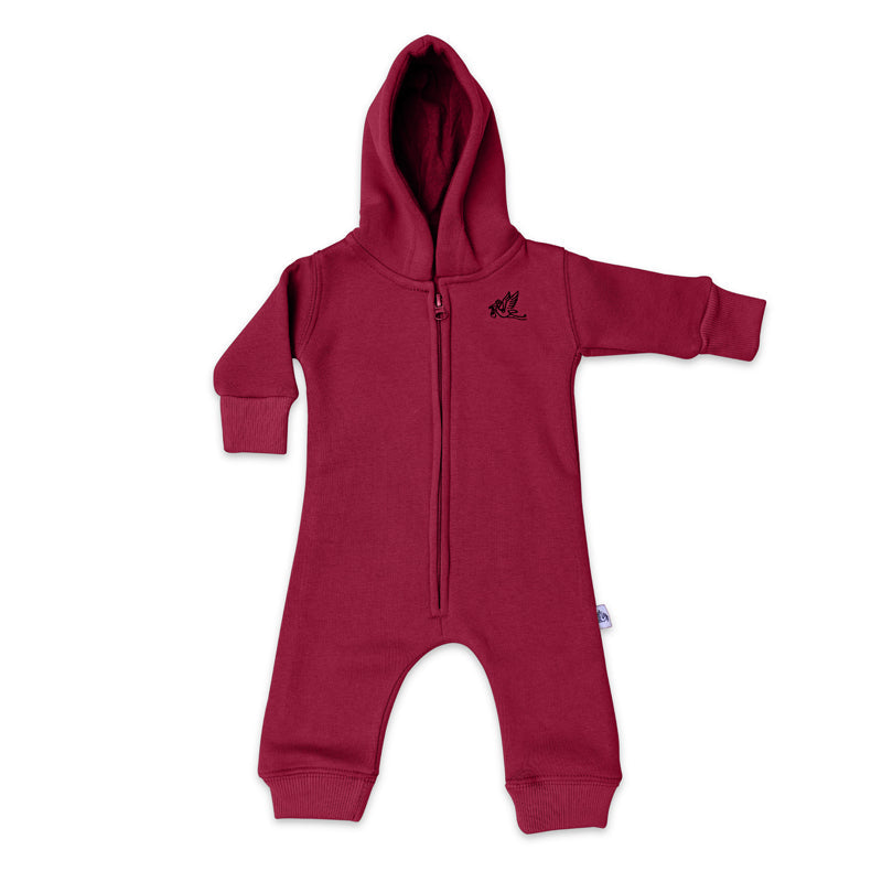 Maroon Hooded Romper