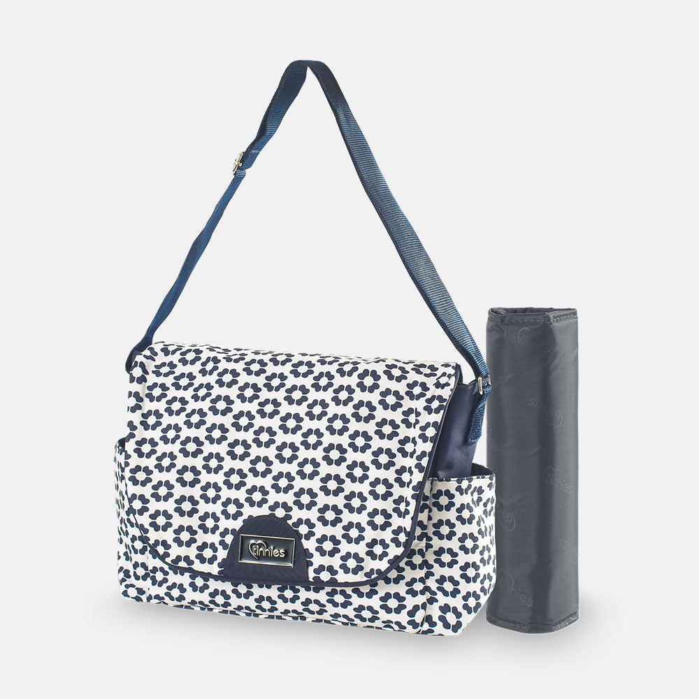 BABY DIAPER BAG NAVY FLORAL