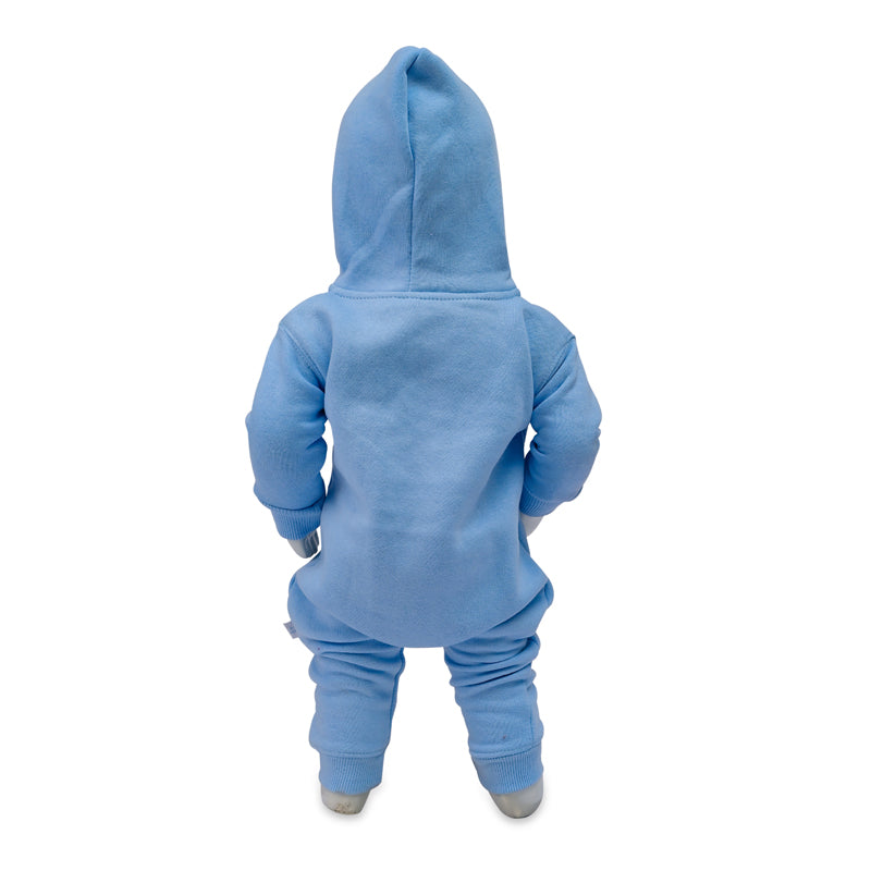 Baby Blue Hooded Romper