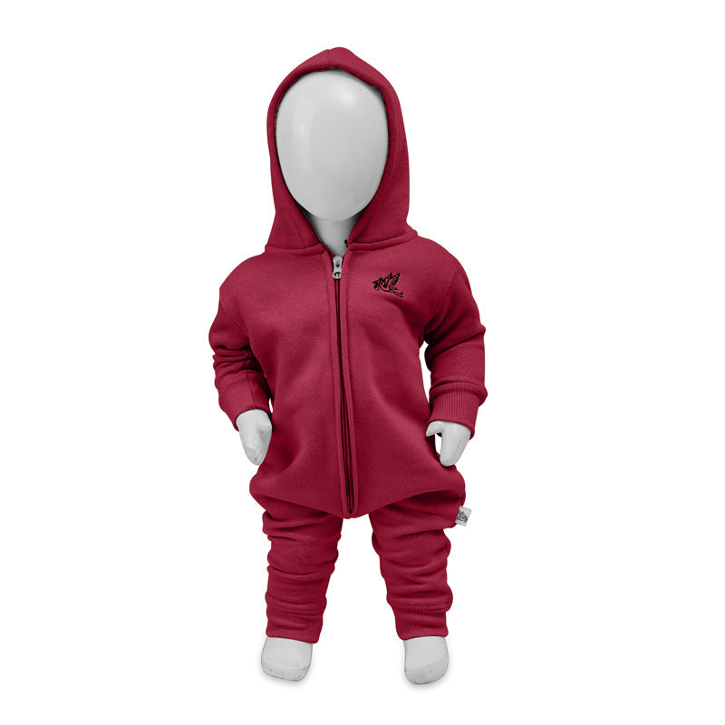 Maroon Hooded Romper