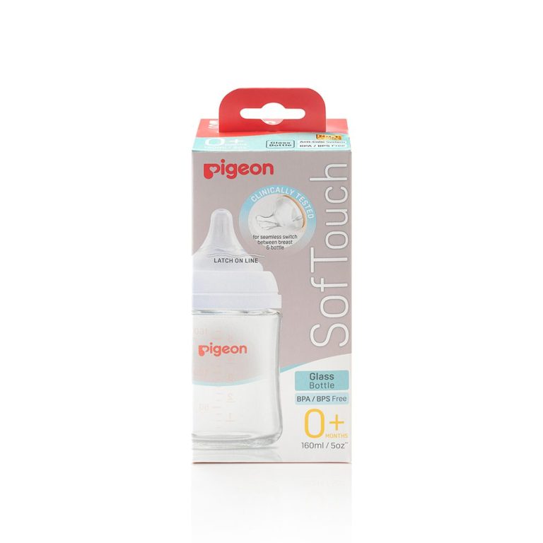 Softouch Wide Neck Glass Feeder 160ML
