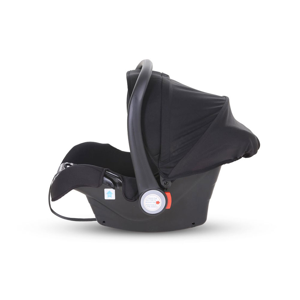 Baby Carry Cot – Black Check