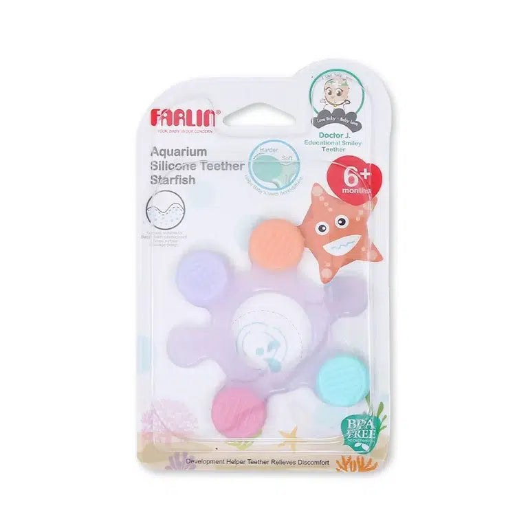 Farlin Silicone Teether – Lavendar Starfish