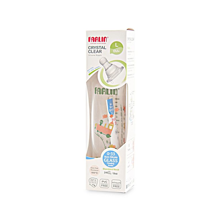 Glass Feeding Bottle 8Oz (Heat Resistant)