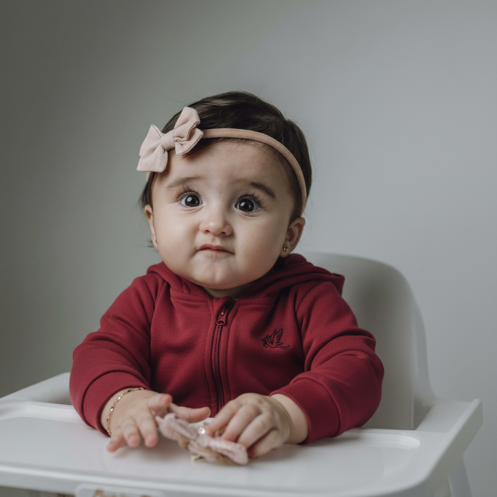 Baby Boy and Girl Winter Maroon Hooded Romper – Warm Cotton Hooded Romper for Infant