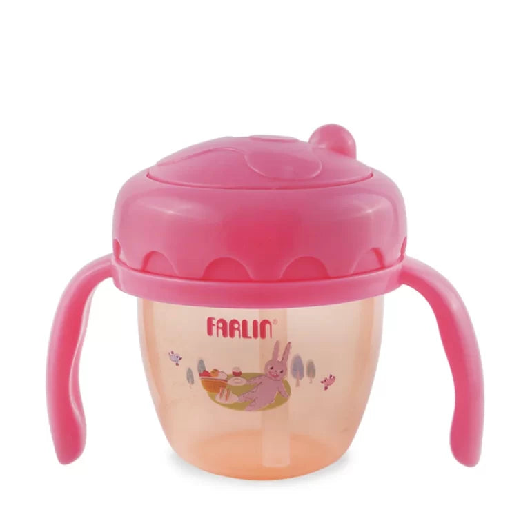 Farlin Straw Training Cup – Pink