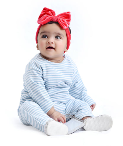 Blue Stripes Body Suit