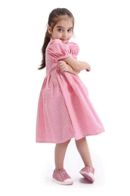 Pink Check Frock