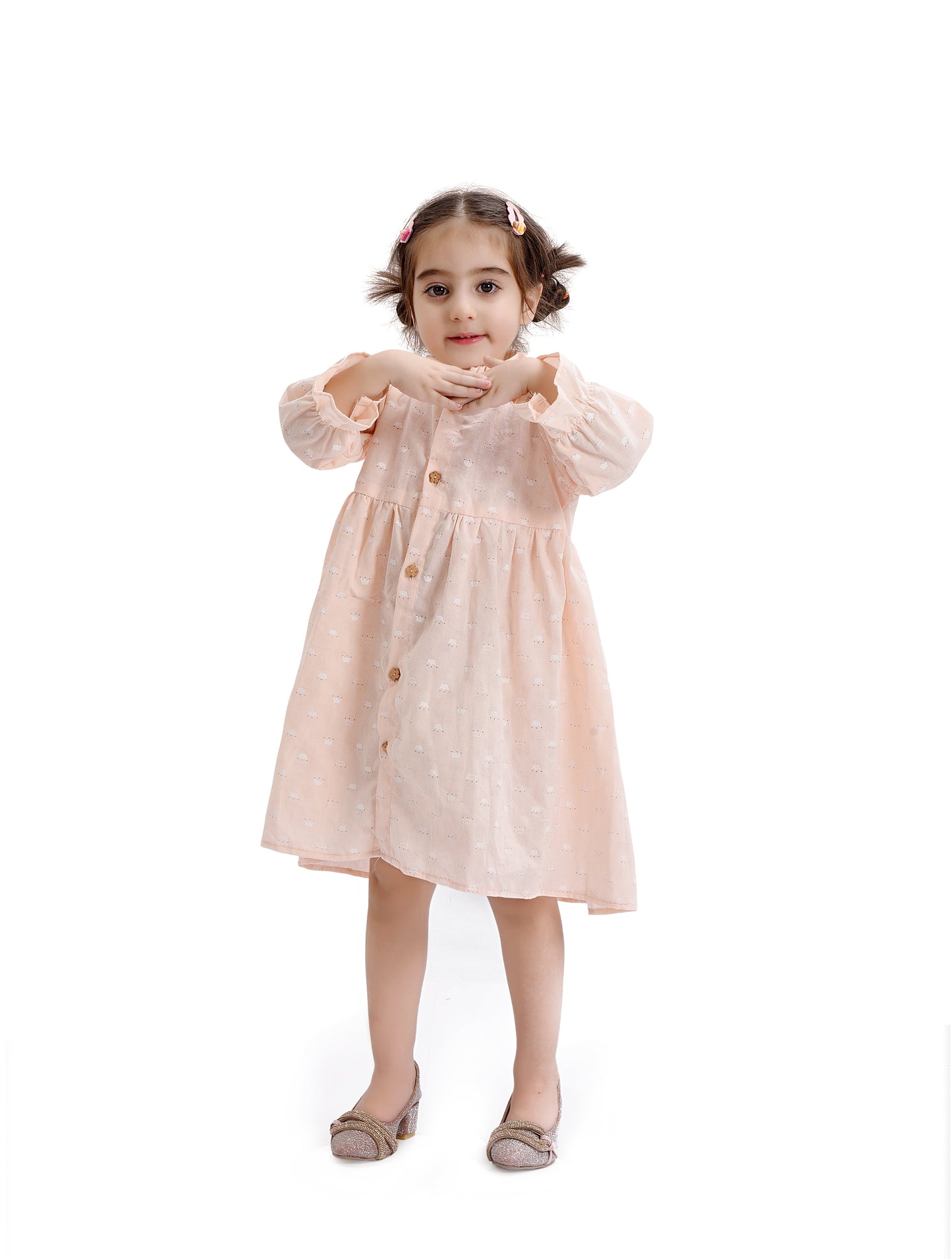 Peach Crown Frock