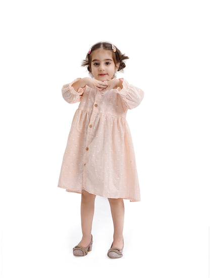 Peach Crown Frock