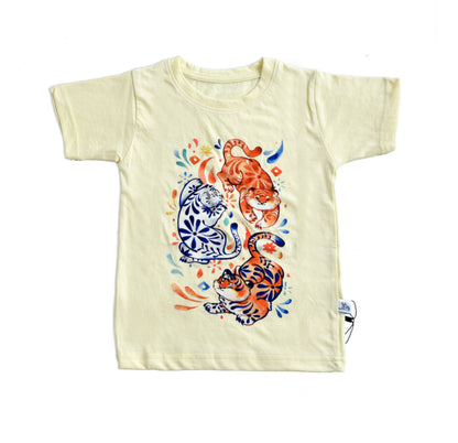 Lime Yellow Cat T-shirt