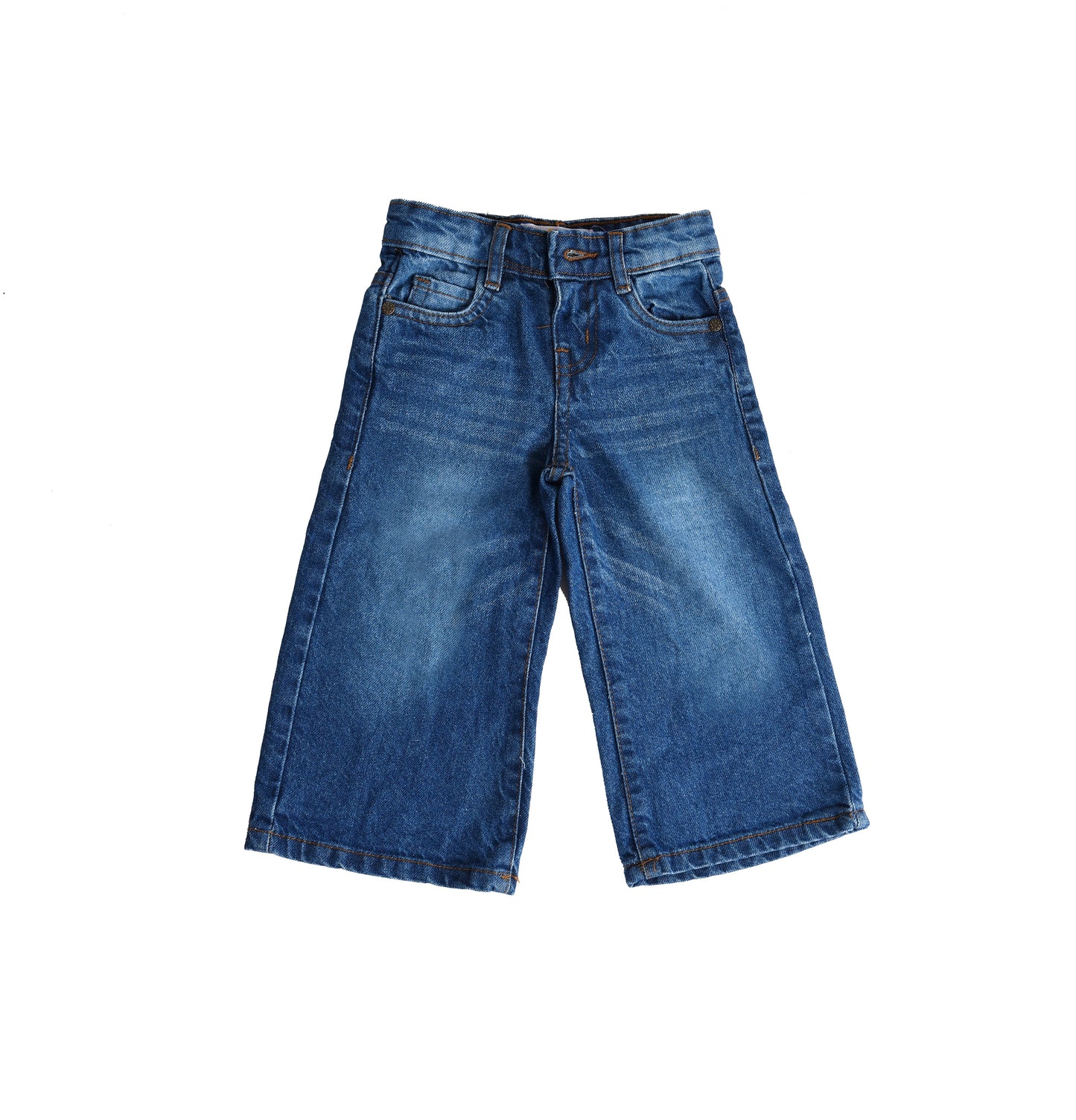 Navy Blue Girls Baggy Jeans