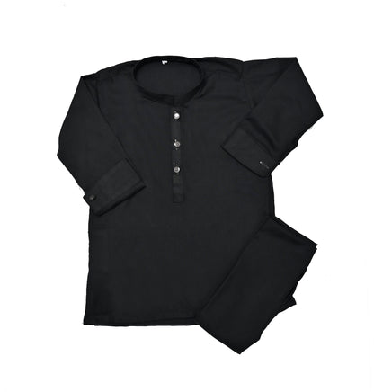Black Plain Shalwar Qameez (83)