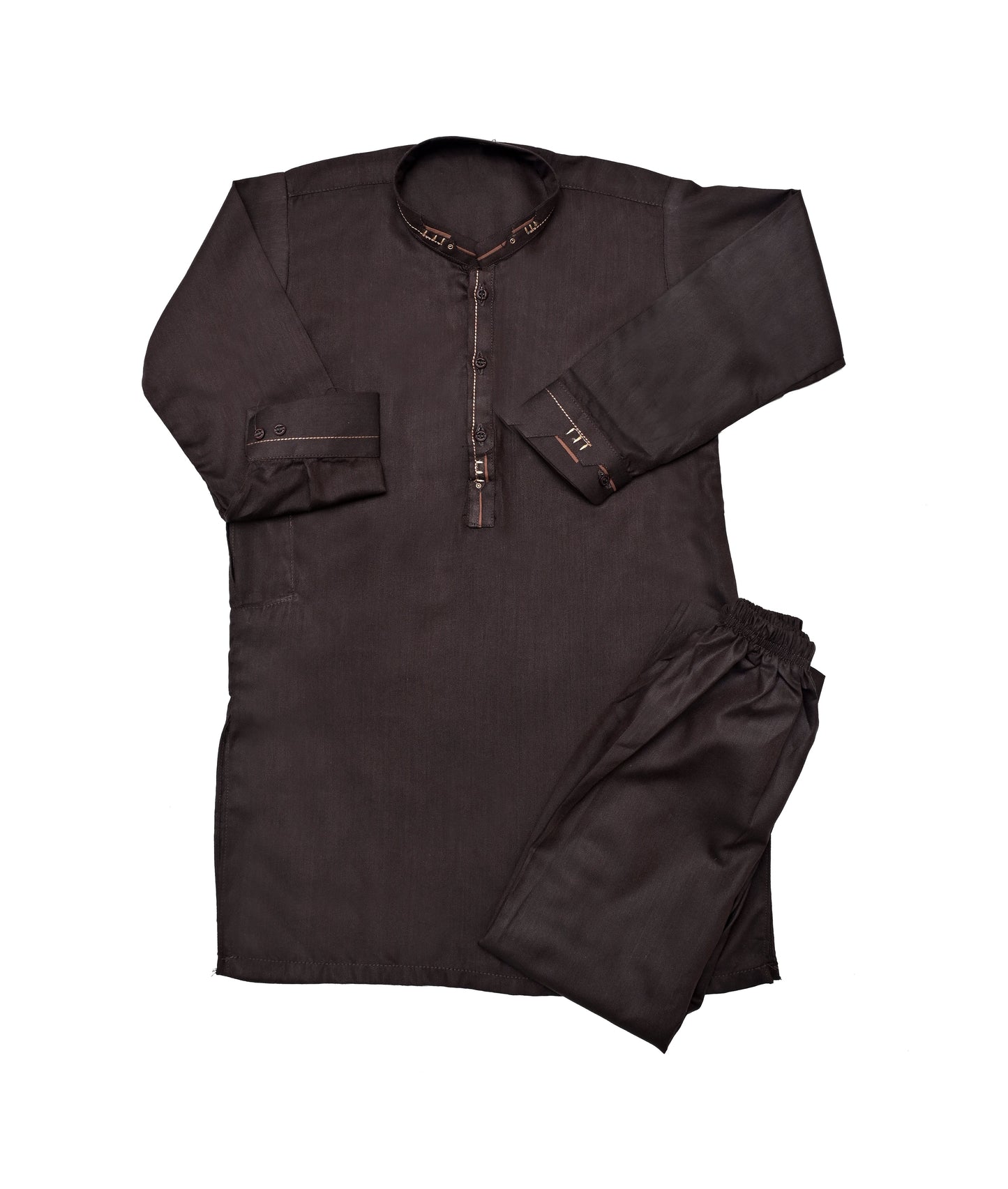 Dark Brown Embroided Shalwar Qameez (28)