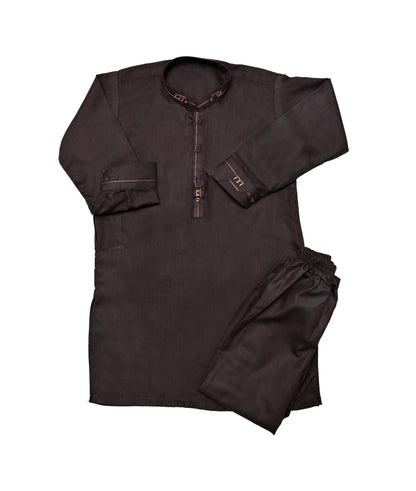 Dark Brown Embroided Shalwar Qameez (28)