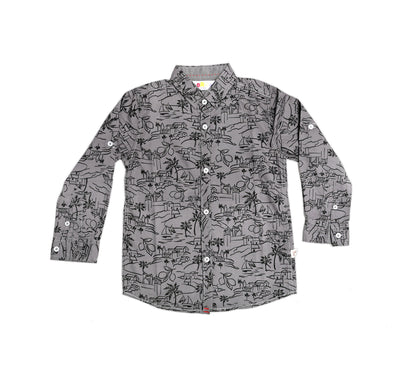 Gray Palm Shirt