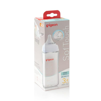 Softouch Wide Neck Glass Feeder 240ML
