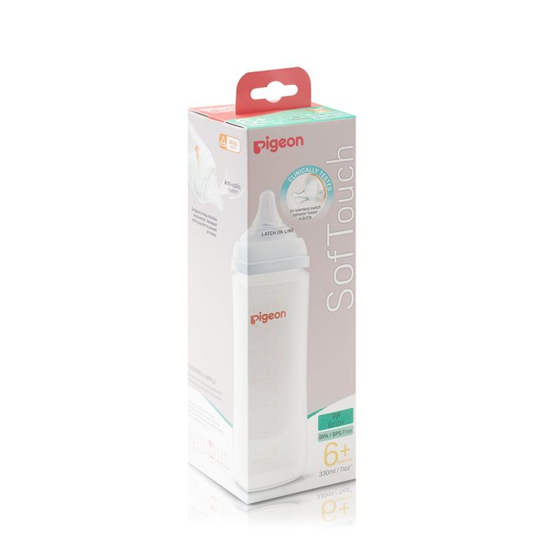 SofTouch Wide Neck Feeder PP 330ML Logo