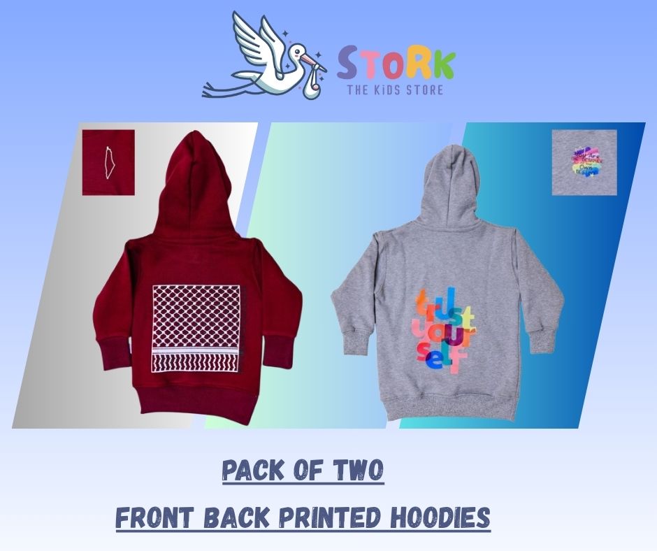 Hoodies Pack of Two Maroon and Grey