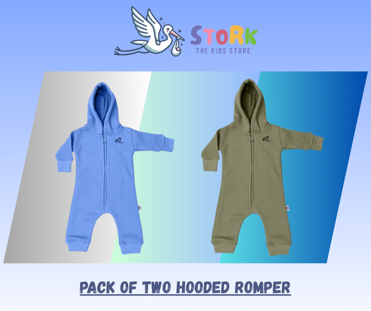 Rompers Pack of Two Blue and Green