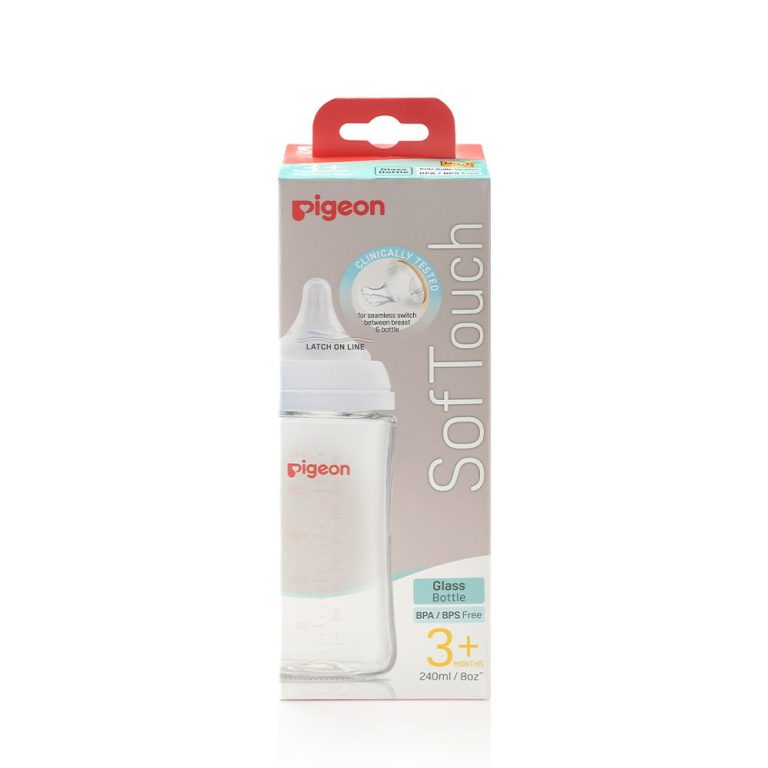 Softouch Wide Neck Glass Feeder 240ML