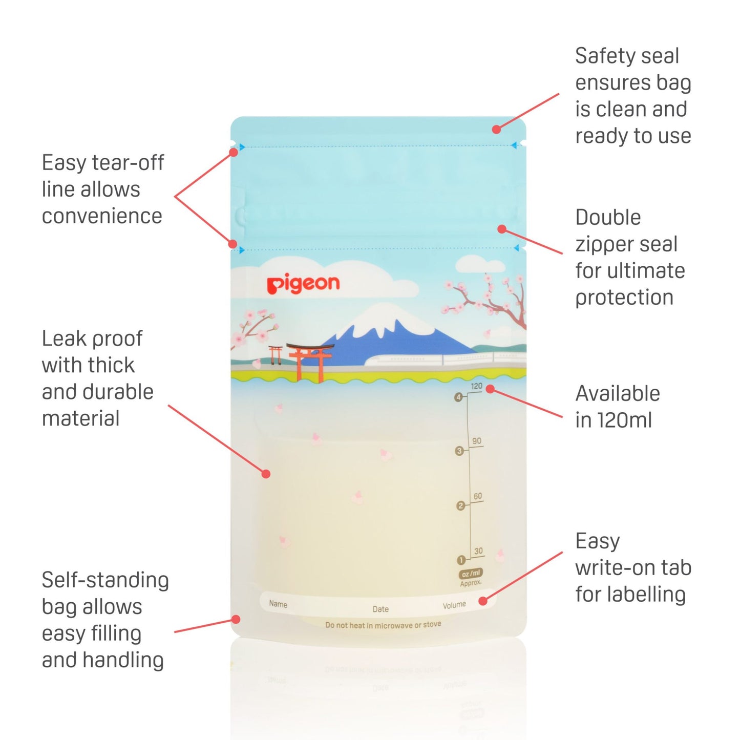 Breastmilk Storage Bags 120ml Holidays