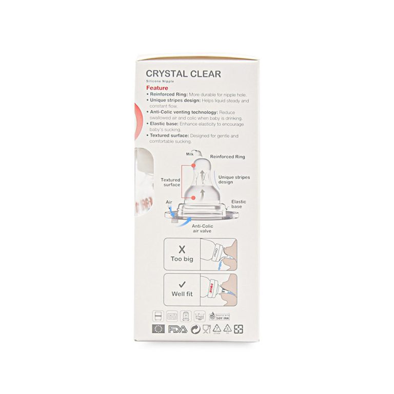 Wide Neck Glass Feeding Bottle 120 Ml