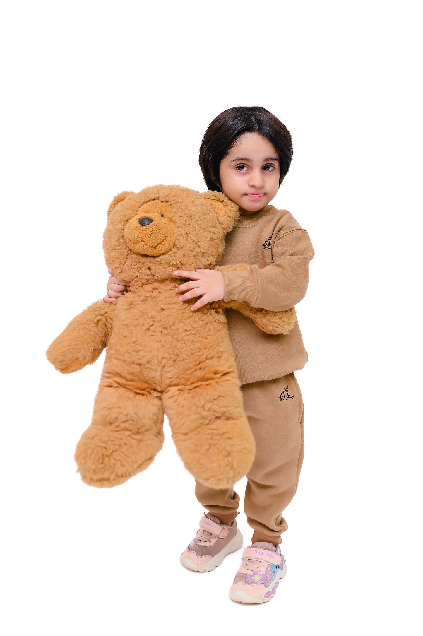 Teddy  Brown Sweat Shirt Set