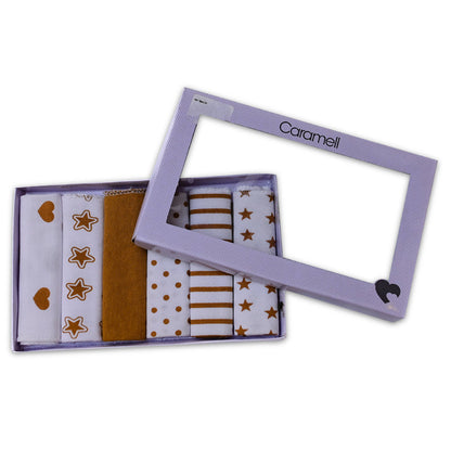 Caramel 6-Pcs Face Towel Gift Set