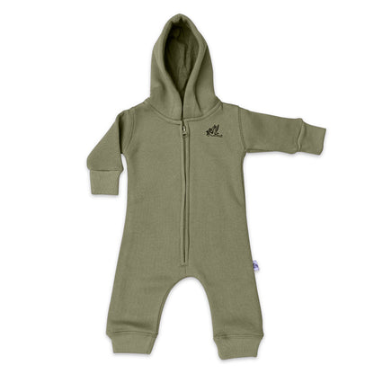 Olive Green Hooded Romper
