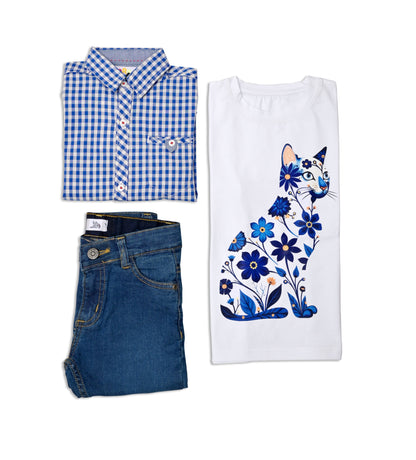 Blue Check Shirt