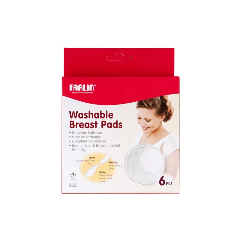 Washable Breast Pads 6 Pcs/Box
